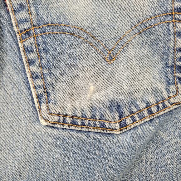 Vintage LEVIS 510 Ripped Jeans 30x29 Faded Stonewash - Picture 15 of 16